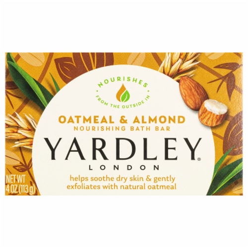 Yardley London Oatmeal & Almond Nourishing Bath Bar product package