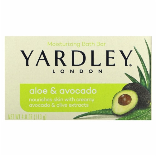 Yardley London Aloe & Avocado Moisturizing Bath Bar product package