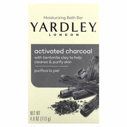 Yardley London Activated Charcoal Moisturizing Bath Bar product package