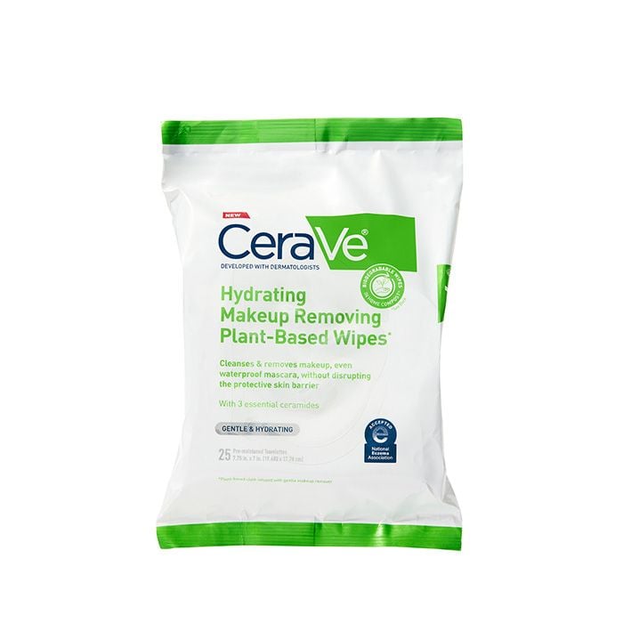 CeraVe Hydrating Makeup Removing Plant-Based Wipes product reference