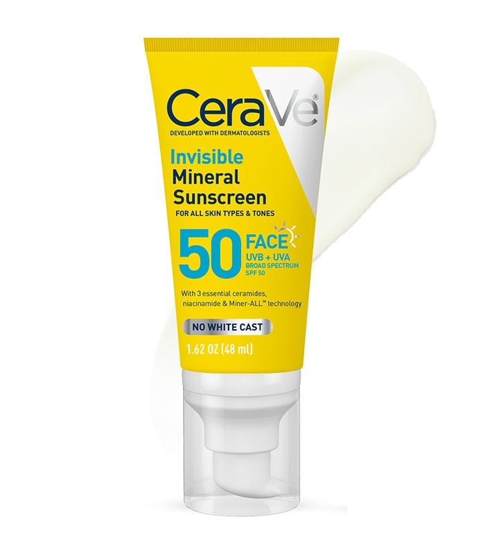NEW! CeraVe Invisible Mineral Face SPF 50 1.62 oz product reference